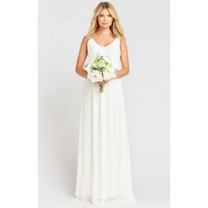 SHOW ME YOUR MUMU kendall wedding cake chiffon maxi dress XL